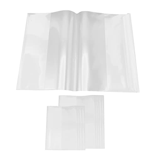 GRIRIW 20 Stück Verpackungsfolie für Lehrbücher Buchdeckel klar Buchabdeckungen Verdickt Ärmel transparent Schule buchschutzfolie Buchcover Klarer Buchdeckel klare Buchdeckel Plastik von GRIRIW
