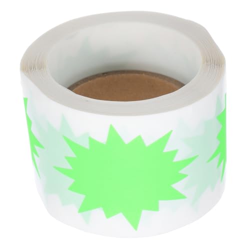 GRIRIW 200 Stück Fluoreszierende Explosion Aufkleber für Diy Preisschilder Kreative Dekorationen Vielseitig Einsetzbar Geschäften und Leuchtendes Grün GRIRIW 200 Stück Fluoreszierende Explosion Aufkleber für Diy Preisschilder Kreative Dekorationen Vielseitig Einsetzbar Geschäften und Leuchtendes Grün von GRIRIW
