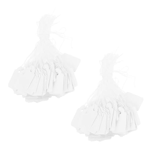 GRIRIW 200 Stück Preisschild für Schmuck Schmuckpreisschilder Schmuckpreis-Anhänger Schmuckpreis-Verwaltung Etikett Schmuckanhänger aus Papier Preisschilder für Schmuck Shop-Preisschild von GRIRIW