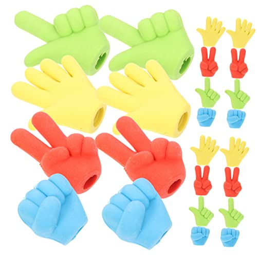 GRIRIW 24 Stück Finger Radiergummi für malen Karikatur Regenbogen winzig radiergummi radierer radiergummis schrubber Schreibwaren kreative Fingerradierer Kinderbedarf von GRIRIW