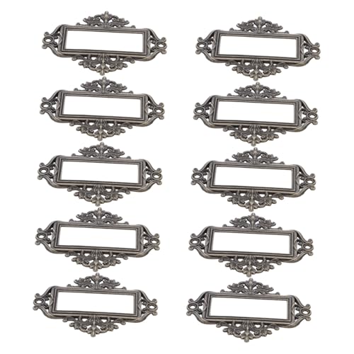 GRIRIW 24 Teiliger Namenskartenhalter Für Möbel Schubladen Organizer Etiketten Schranktür Kartenhalter Schubladenetiketten Metall Schrank Etikettenrahmen Vintage GRIRIW 24 Teiliger Namenskartenhalter Für Möbel Schubladen Organizer Etiketten Schranktür Kartenhalter Schubladenetiketten Metall Schrank Etikettenrahmen Vintage von GRIRIW