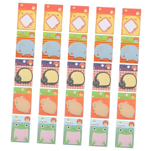 GRIRIW 25 Stück Tierdesign Haftnotizen Selbstklebende Notizzettel mit Cartoon Tieren für Büro Schule und Zuhause Planen und Organisieren GRIRIW 25 Stück Tierdesign Haftnotizen Selbstklebende Notizzettel mit Cartoon Tieren für Büro Schule und Zuhause Planen und Organisieren von GRIRIW