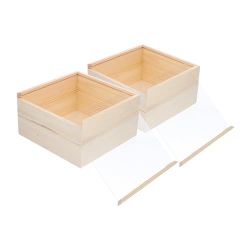 GRIRIW 2stücke Holzbox Mit Schiebedeckel Aufbewahrungsbox Aus Holz Holzbehälter Unbehandelte Holzboxen Für Schmuck Make-up Und Büromaterial GRIRIW 2stücke Holzbox Mit Schiebedeckel Aufbewahrungsbox Aus Holz Holzbehälter Unbehandelte Holzboxen Für Schmuck Make-up Und Büromaterial von GRIRIW
