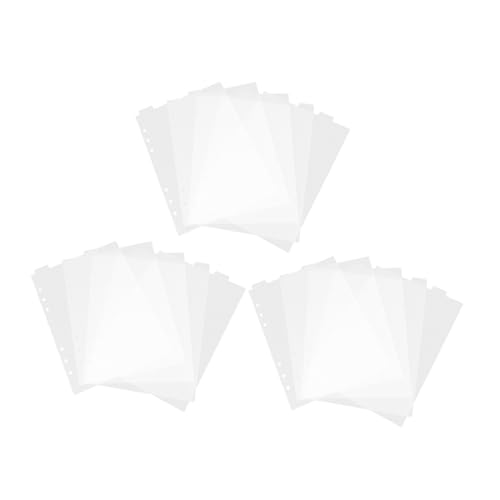 GRIRIW 3 Sätze Notizbuch Trennblätter Set Transparente Ordner Trennstreifen mit Löchern Langlebige Planer Divider Praktische Organisationshilfe für Büro und Haushalt von GRIRIW