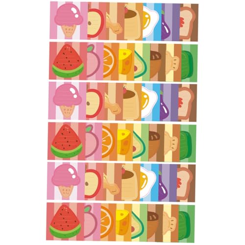 GRIRIW 3 Sätze Nützlicher Memo-sticker Ästhetisch Formen Klein Süßes Stationäres Lustig Hoch Aufkleber Essen Farbig Notizbilder Buntes Haftnotiz Selbstklebendes Papier von GRIRIW