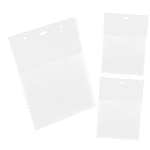 GRIRIW 3 Stück Aufhängbarer Briefkasten Zeitschriftenständer Zur Wandmontage Karton Wandaktenaufhänger Kabine Papier Büro Behälter Schreibtisch Gestell Kleiderbügel Dateien Ordner Plastik von GRIRIW
