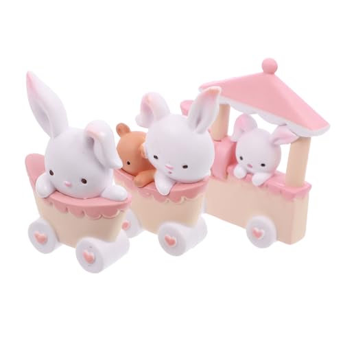 GRIRIW 3 Stück Hasenharz Kuchenverzierungen Rosa Und Weiß üße Puppenkuchen Ornamente Für Kreative Tortendekorationen Bei Kindergeburtstagen Und Feiern GRIRIW 3 Stück Hasenharz Kuchenverzierungen Rosa Und Weiß üße Puppenkuchen Ornamente Für Kreative Tortendekorationen Bei Kindergeburtstagen Und Feiern von GRIRIW