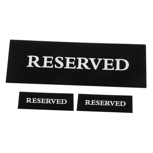 GRIRIW 3 Stück Reserviertes Tischschild Elegante Acryl Tischkarten im V Format für Hochzeiten und Restaurants Schwarze Reservierungsschilder für Gäste Langlebig und Leicht zu Reinigen GRIRIW 3 Stück Reserviertes Tischschild Elegante Acryl Tischkarten im V Format für Hochzeiten und Restaurants Schwarze Reservierungsschilder für Gäste Langlebig und Leicht zu Reinigen von GRIRIW