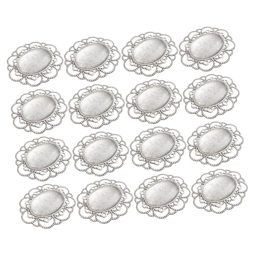 GRIRIW 30 Stück Teiliges Vintage Broschennadel Glasdomes DIY Broschennadeln Basteln Retro Lünette Schmuck Zubehör für Kreative Geschenke und Individuelle Broschen von GRIRIW