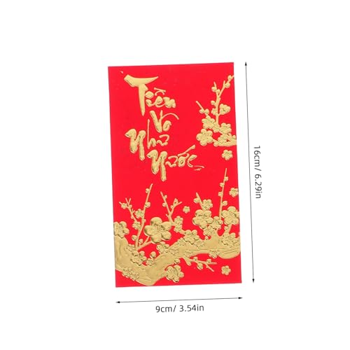 GRIRIW 36 Stück Teiliges Vietnamese Rote Umschläge Lunar Year Geldumschläge mit Authentischem Design Stabiles Papier für Familienfeste Hochzeiten und Feiertagsgeschenke GRIRIW 36 Stück Teiliges Vietnamese Rote Umschläge Lunar Year Geldumschläge mit Authentischem Design Stabiles Papier für Familienfeste Hochzeiten und Feiertagsgeschenke von GRIRIW