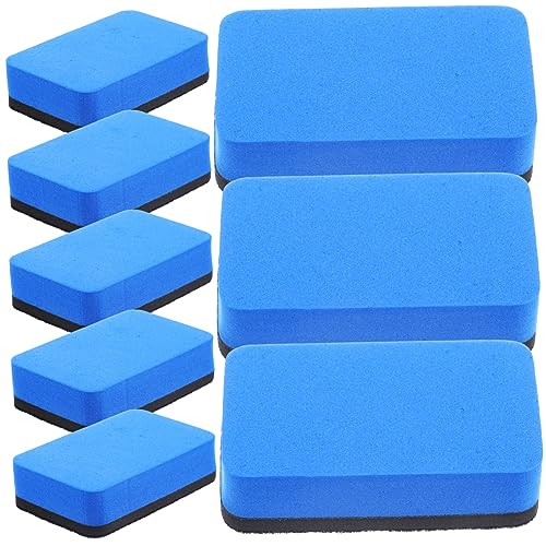 GRIRIW 36 Stück büroartikel büromaterial bürogadges office supplies schulzeug Brett abwischen Radiergummis leichte Whiteboard-Radierer Trockenlöscher für das Klassenzimmer Filzstoff Blue von GRIRIW