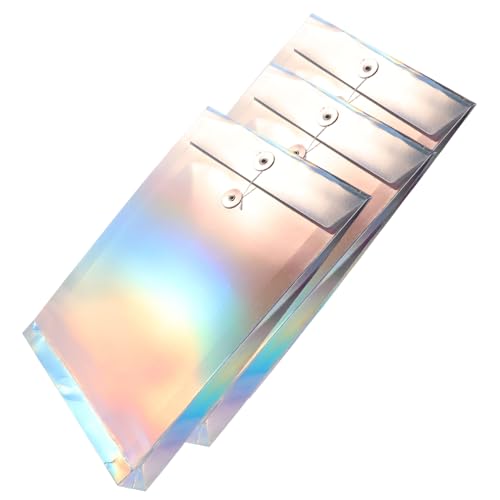 GRIRIW 3Stücke Holographische Dokumententaschen Ordnerbeutel Aus Strapazierfähigem Für Bürobedarf Aktenorganisation Und Aufbewahrung Von Dokumenten Rechnungen Und Unterlagen GRIRIW 3Stücke Holographische Dokumententaschen Ordnerbeutel Aus Strapazierfähigem Für Bürobedarf Aktenorganisation Und Aufbewahrung Von Dokumenten Rechnungen Und Unterlagen von GRIRIW