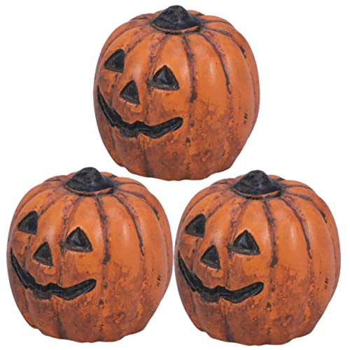 GRIRIW 3Stücke Mini Kürbis Figuren Aus Harz Kreative Halloween Für Mikrolandschaften Winzige Kürbis Charms Für Herbstliche Dekoration Tischdeko Für Halloween GRIRIW 3Stücke Mini Kürbis Figuren Aus Harz Kreative Halloween Für Mikrolandschaften Winzige Kürbis Charms Für Herbstliche Dekoration Tischdeko Für Halloween von GRIRIW