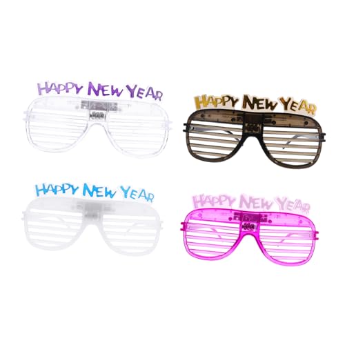 GRIRIW 4 Stück LED Partybrille Set Lustige Neujahr Sonnenbrille für Karneval und Feste Kreative Leuchtende für Unvergessliche Fotos und Feierlichkeiten Zufällige Farbe GRIRIW 4 Stück LED Partybrille Set Lustige Neujahr Sonnenbrille für Karneval und Feste Kreative Leuchtende für Unvergessliche Fotos und Feierlichkeiten Zufällige Farbe von GRIRIW