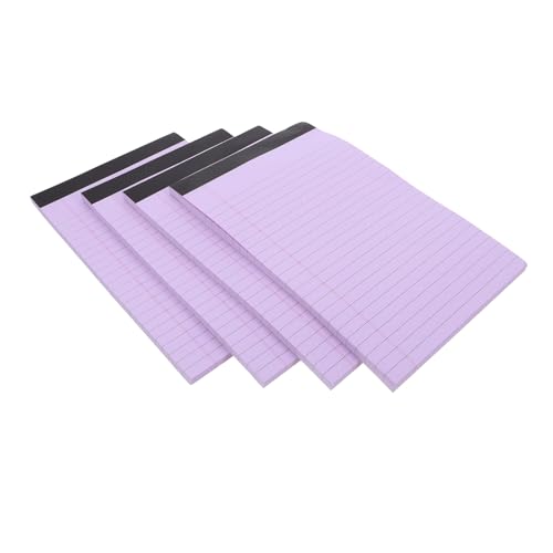 GRIRIW 4 Stück Liniert Notizblock Abreißbares Memo Pad für Büro und Zuhause Tragbarer Rechtshinweis Block für To Do Listen und Notizen von GRIRIW
