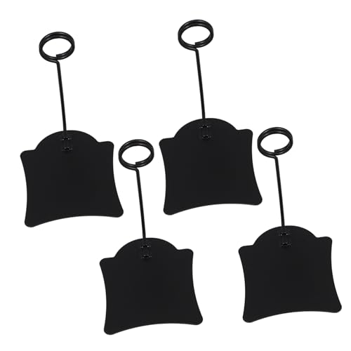 GRIRIW 4 Stück Metall Preisschildhalter mit Höhe Robuste Werbeclips für Supermärkte Bäckereien und Verkaufsräume Flexibel Einsetzbar für Preisschilder Etiketten und Werbung von GRIRIW