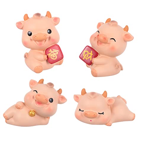 GRIRIW 4 Stücke Kuh Hause Dekoration Bank Dekorationen Bull Tier Handwerk Cartoon Schmuck Micro Landschaft Desktop Decor Desktop Handwerk Harz GRIRIW 4 Stücke Kuh Hause Dekoration Bank Dekorationen Bull Tier Handwerk Cartoon Schmuck Micro Landschaft Desktop Decor Desktop Handwerk Harz von GRIRIW