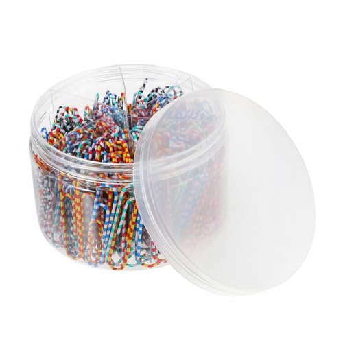 GRIRIW 450 Stück Bunte Metall Büroklammern Zebra Farben Praktische Clips für Notizbücher und Dokumente zur Büroorganisation Langlebig und Auffällig GRIRIW 450 Stück Bunte Metall Büroklammern Zebra Farben Praktische Clips für Notizbücher und Dokumente zur Büroorganisation Langlebig und Auffällig von GRIRIW