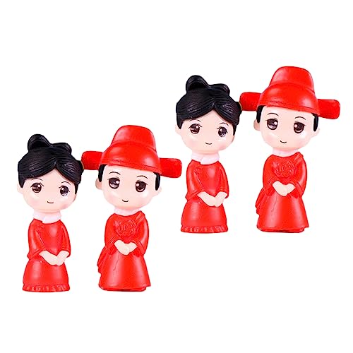 GRIRIW 4Stücke Kuchenskulpturen Teiliges Puppe Kuchen Ornament Kreative Tortenverzierung Für Kindergeburtstage Und Hochzeiten Langlebig Und Ansprechend Vielseitig Einsetzbar von GRIRIW