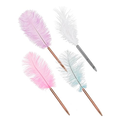 GRIRIW 4Stücke Plume Gelstifte Elegante Kugelschreiber Mit Farbenfrohen Federn Für Schule Büro Und Kreative Schreibprojekte GRIRIW 4Stücke Plume Gelstifte Elegante Kugelschreiber Mit Farbenfrohen Federn Für Schule Büro Und Kreative Schreibprojekte von GRIRIW