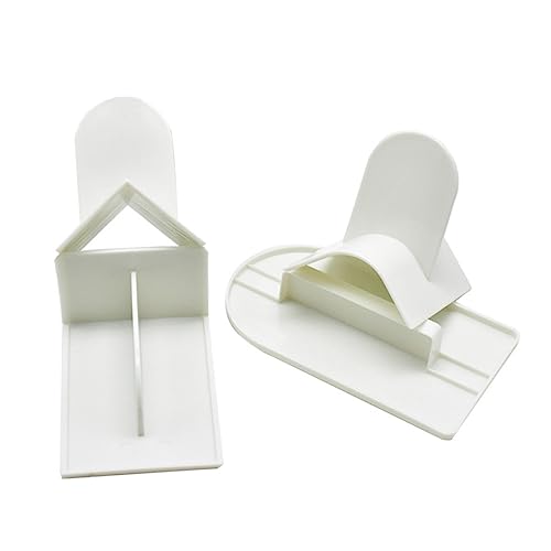 GRIRIW 4Stücke Teiliges Fondant Glätter Kuchenschaber für Dekorieren Lebensmittelechtem T Form U Form V Form für Backen und Tortendekoration von GRIRIW