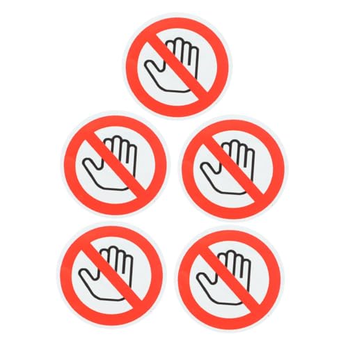GRIRIW 5 Blätter Aufkleber mit Sicherheitsschildern kommerziell Werkzeugkastenaufkleber warnschilder Sicherheitsaufkleber Schild „Gerät nicht berühren“. Keine Touch-Schild-Etiketten Weiß GRIRIW 5 Blätter Aufkleber mit Sicherheitsschildern kommerziell Werkzeugkastenaufkleber warnschilder Sicherheitsaufkleber Schild „Gerät nicht berühren“. Keine Touch-Schild-Etiketten Weiß von GRIRIW