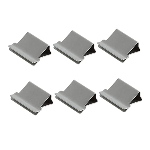GRIRIW 50 Stück Büroklammer büroorganisation büroartikel metallschelle schulzeug bürozubehör metall Clip-Spender Clips nachfüllen Nachfüllclip neutrales Schulmaterial Klemmhefter von GRIRIW