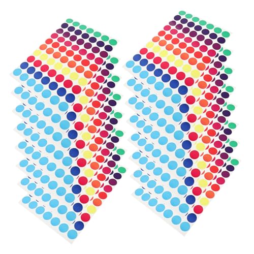GRIRIW 50 Stück Bunte Rundaufkleber Selbstklebende Farbcodierungsetiketten für Kindergarten Büro und Klassenzimmer Beschreibbare Dots für Einfache Kennzeichnung und Organisation GRIRIW 50 Stück Bunte Rundaufkleber Selbstklebende Farbcodierungsetiketten für Kindergarten Büro und Klassenzimmer Beschreibbare Dots für Einfache Kennzeichnung und Organisation von GRIRIW