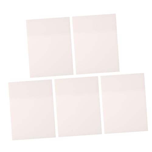 GRIRIW 5Stücke Transparente Wasserdichte Memo Pads Selbstklebende Notizblätter für Büro und Schule Erinnerungen und Nachrichten Sicher und Gesund Anwendung von GRIRIW