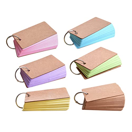 GRIRIW 6 Stück Farbige Notizkarten mit Binder Ring DIY Lernkarten für Schule und Büro Praktisch und Wiederbefüllbar für Vokabeln und Notizen Verschiedenen Farben Blau Grün Gelb GRIRIW 6 Stück Farbige Notizkarten mit Binder Ring DIY Lernkarten für Schule und Büro Praktisch und Wiederbefüllbar für Vokabeln und Notizen Verschiedenen Farben Blau Grün Gelb von GRIRIW