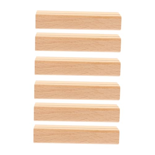 GRIRIW 6 Stück Holz Kartenhalter Naturbelassener Ständer für Namenskarten Tischnummern und Notizen Stabiler Desktop Aufsteller für Hochzeiten Partys Bürodekoration Eleganter Vintage Look GRIRIW 6 Stück Holz Kartenhalter Naturbelassener Ständer für Namenskarten Tischnummern und Notizen Stabiler Desktop Aufsteller für Hochzeiten Partys Bürodekoration Eleganter Vintage Look von GRIRIW