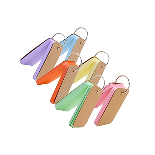 GRIRIW 6 Stück Notizkarten für Büro Zuhause und Schule Bunte Memo Pads für Kreative Notizen und Ideen Praktisch und Tragbar von GRIRIW