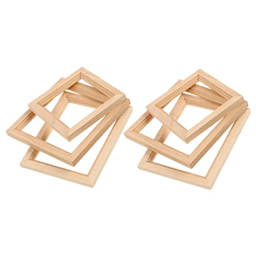 GRIRIW 6 Stück Teiliges Miniatur Bilderrahmen aus Natürlichem Holz Lebensechte Mini Fotohalter für Puppenhaus Dekoration Handgefertigte Praktische Miniatur Holzrahmen für Bastelprojekte GRIRIW 6 Stück Teiliges Miniatur Bilderrahmen aus Natürlichem Holz Lebensechte Mini Fotohalter für Puppenhaus Dekoration Handgefertigte Praktische Miniatur Holzrahmen für Bastelprojekte von GRIRIW