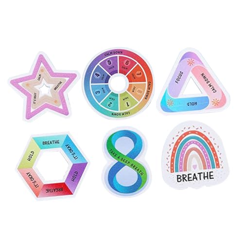 GRIRIW 6 Stück Teiliges Sensorische Aufkleber für Schreibtisch Beruhigende Selbstklebende Sticker mit Rauer Textur gegen Stress und Angst für und Erwachsene GRIRIW 6 Stück Teiliges Sensorische Aufkleber für Schreibtisch Beruhigende Selbstklebende Sticker mit Rauer Textur gegen Stress und Angst für und Erwachsene von GRIRIW