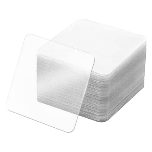 GRIRIW 60 Stück Doppelseitiges Klebeband Transparentes Stark Haftendes Montageband für Bilder Poster Tische und DIY Projekte Rückstandslos Entfernbar für Zuhause Büro und Schule von GRIRIW