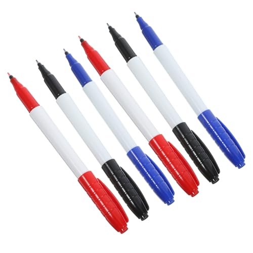 GRIRIW 6Stücke Abwischbare Marker Spitze Praktische Whiteboard Stifte für Schule und Je Stifte von GRIRIW