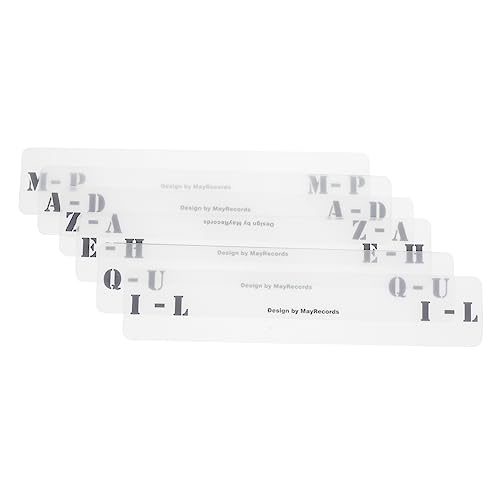 GRIRIW 6Stücke Acryl Vinyl Rekordteiler Transparente Klassifizierungskarten für Einfache Organisation von Schallplatten für Regale von GRIRIW