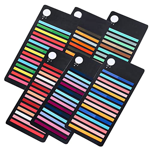 GRIRIW 6Stücke Lesestreifen Selbstklebende Index Tabs für Notizbücher Wasserdichte Wiederverwendbare Seitenmarker für Büro Studium und Legasthenie GRIRIW 6Stücke Lesestreifen Selbstklebende Index Tabs für Notizbücher Wasserdichte Wiederverwendbare Seitenmarker für Büro Studium und Legasthenie von GRIRIW
