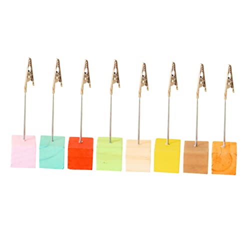 GRIRIW 8 Stück Notizordner Namensträger -Memo-Fotohalter Inhaber der Tischnummer steht Clips schreintischorganizer büroartikel Beachten Sie den Halter Bürobedarf Protokoll Colorful GRIRIW 8 Stück Notizordner Namensträger -Memo-Fotohalter Inhaber der Tischnummer steht Clips schreintischorganizer büroartikel Beachten Sie den Halter Bürobedarf Protokoll Colorful von GRIRIW