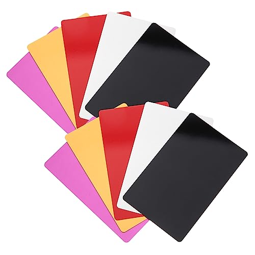GRIRIW 80 Stück Visitenkarte Aus Aluminium Flashcard Aluminiumplatten Leere Karten Und Umschläge Tischkarten Zum Ausdrucken Blankoschilder Aus Aluminium Karteikarten Kartenvorrat Chip von GRIRIW
