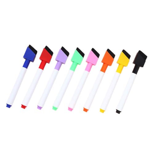 GRIRIW 8Stücke Farbige Abwischbare Marker Für Whiteboard Löschbare Markierungsstifte Für Klassenzimmer von GRIRIW