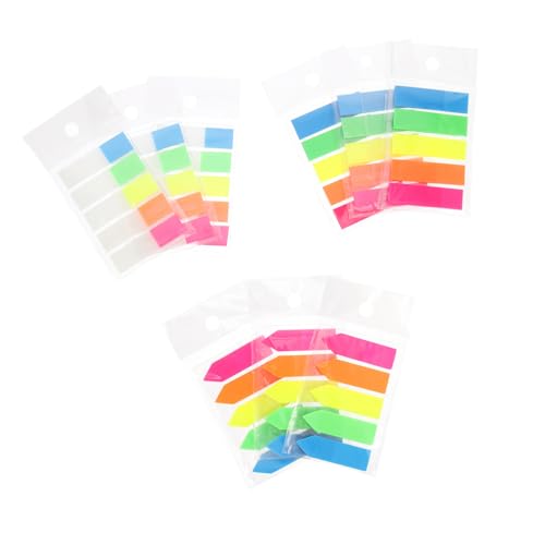 GRIRIW 900 Stück Haftnotiz lesezeichen bookmarks notizklotz highlightbe sticker aufkleber Aufkleber-Etiketten selbstklebend Punktbeschriftungen hervorheben zerreißbare Notizblöcke Plastik GRIRIW 900 Stück Haftnotiz lesezeichen bookmarks notizklotz highlightbe sticker aufkleber Aufkleber-Etiketten selbstklebend Punktbeschriftungen hervorheben zerreißbare Notizblöcke Plastik von GRIRIW