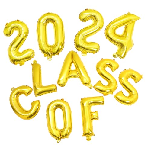 GRIRIW Abschlussballon Set Aluminium Folienballons für Graduation Party Deko Wiederverwendbar Einfach Aufzubauen Farbenfroh und Langlebig für Unvergessliche von GRIRIW
