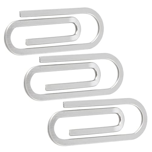 GRIRIW Büroklammern Schrank Lesezeichen Clips Klemmen Ablage Robuste Abzeichen Clips Für Clip Chip Clips Taschenclips College Zubehör Büroklammer Cliphalter Edelstahl Silber GRIRIW Büroklammern Schrank Lesezeichen Clips Klemmen Ablage Robuste Abzeichen Clips Für Clip Chip Clips Taschenclips College Zubehör Büroklammer Cliphalter Edelstahl Silber von GRIRIW
