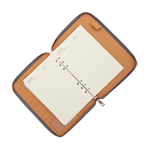 GRIRIW Business Notizbuch mit Reißverschluss Notepad für Büro Kreative Notizen und Planung Tragbar und Geeignet für Reisen und Alltag Zartem Blau GRIRIW Business Notizbuch mit Reißverschluss Notepad für Büro Kreative Notizen und Planung Tragbar und Geeignet für Reisen und Alltag Zartem Blau von GRIRIW