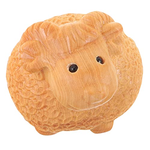 GRIRIW Dekorative Mini-schafstatue Aus Holz Geschnitzt Tierornament Für Die Inneneinrichtung GRIRIW Dekorative Mini-schafstatue Aus Holz Geschnitzt Tierornament Für Die Inneneinrichtung von GRIRIW