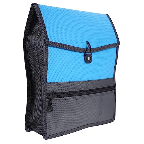 GRIRIW Dokumententasche Aus Pp-canvas Datei Taschen Dokumentieren Tasche Für Männer Schulranzen Ordner Unterlagen Mann Aufbewahrungstasche Tragbar Büro Inhaber A4-tasche Segeltuch Blue von GRIRIW