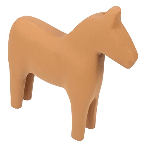 GRIRIW Einzigartiges Holzpferd-Ornament Heim- Und Bürodekoration Handgefertigte Pferdestatue von GRIRIW