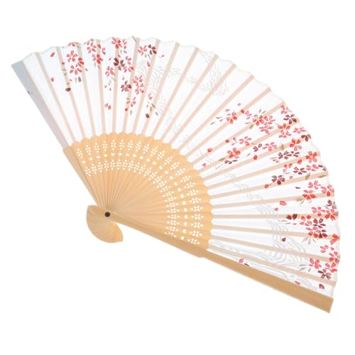 GRIRIW Faltbarer Hochzeitsfächer aus Traditioneller Chinesischer Handfächer Dekorativer Fächer für Tanz Aufführungen und Partys Foto Requisite für Hochzeiten und Feiern Leicht Tragbar und von GRIRIW