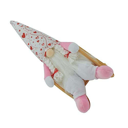 GRIRIW GNOME Plüschfigur Mit Schaukelstuhl Valentinstag Schwedische Tomte Ohne Gesicht Harmonisches Design Für Wohnzimmer Und Schreibtisch Fotorequisite von GRIRIW